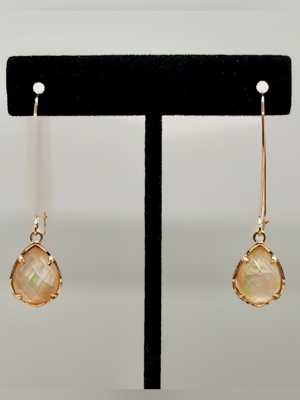 Kendra Scott Rose Gold Dee in Brown Ivory MOP Earrings